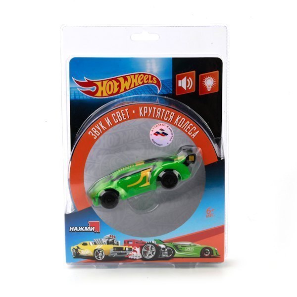 Игрушечная машина HOT WHEELS, свет и звук, на блистере 7R-WLS Играем вместе