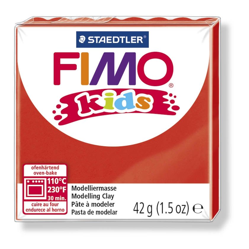 Полимерная глина для детей FIMO kids Красная 42 гр. 8030-2 Staedtler FIMO